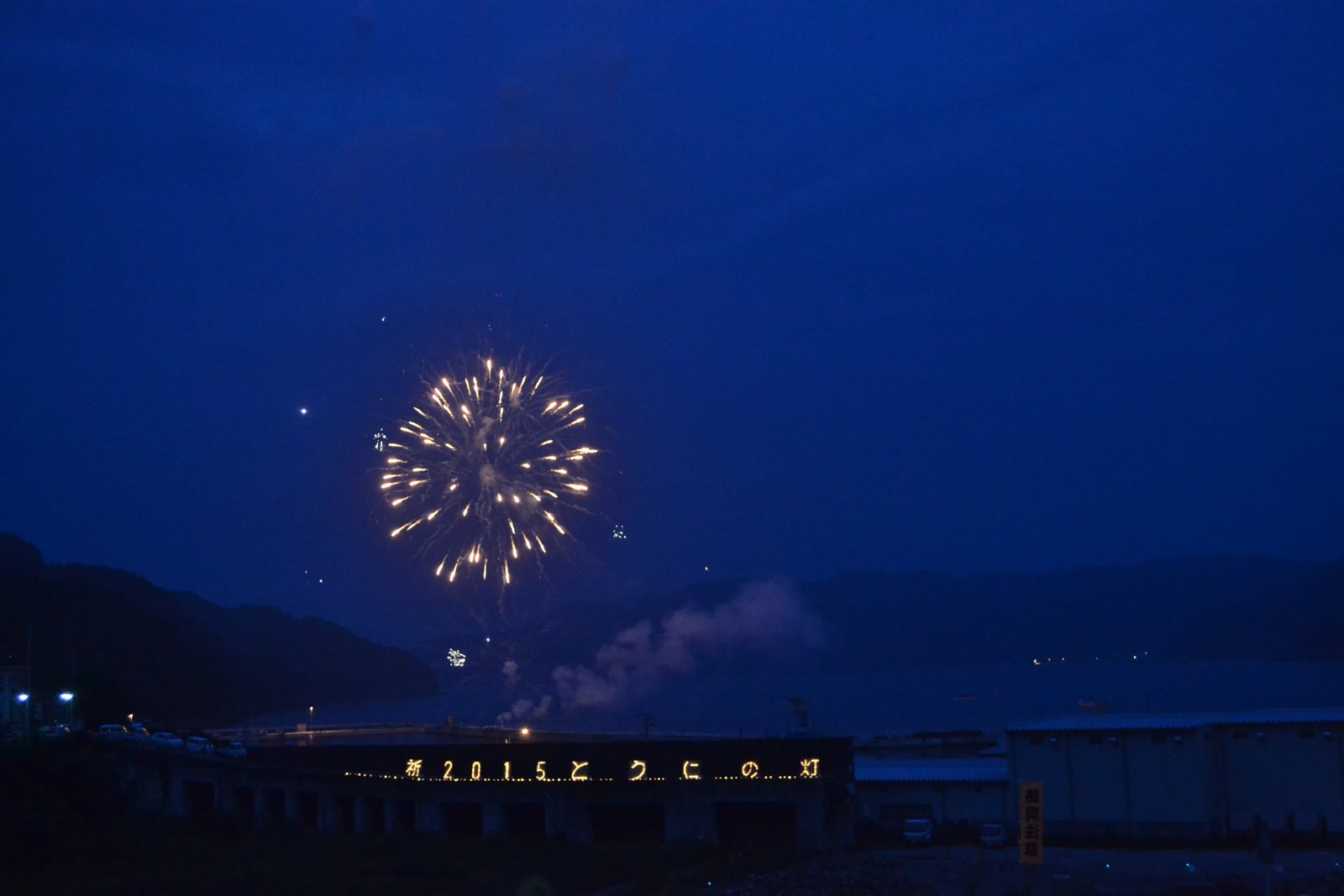 LIGHT UP NIPPON 2015 釜石市唐丹(花火)